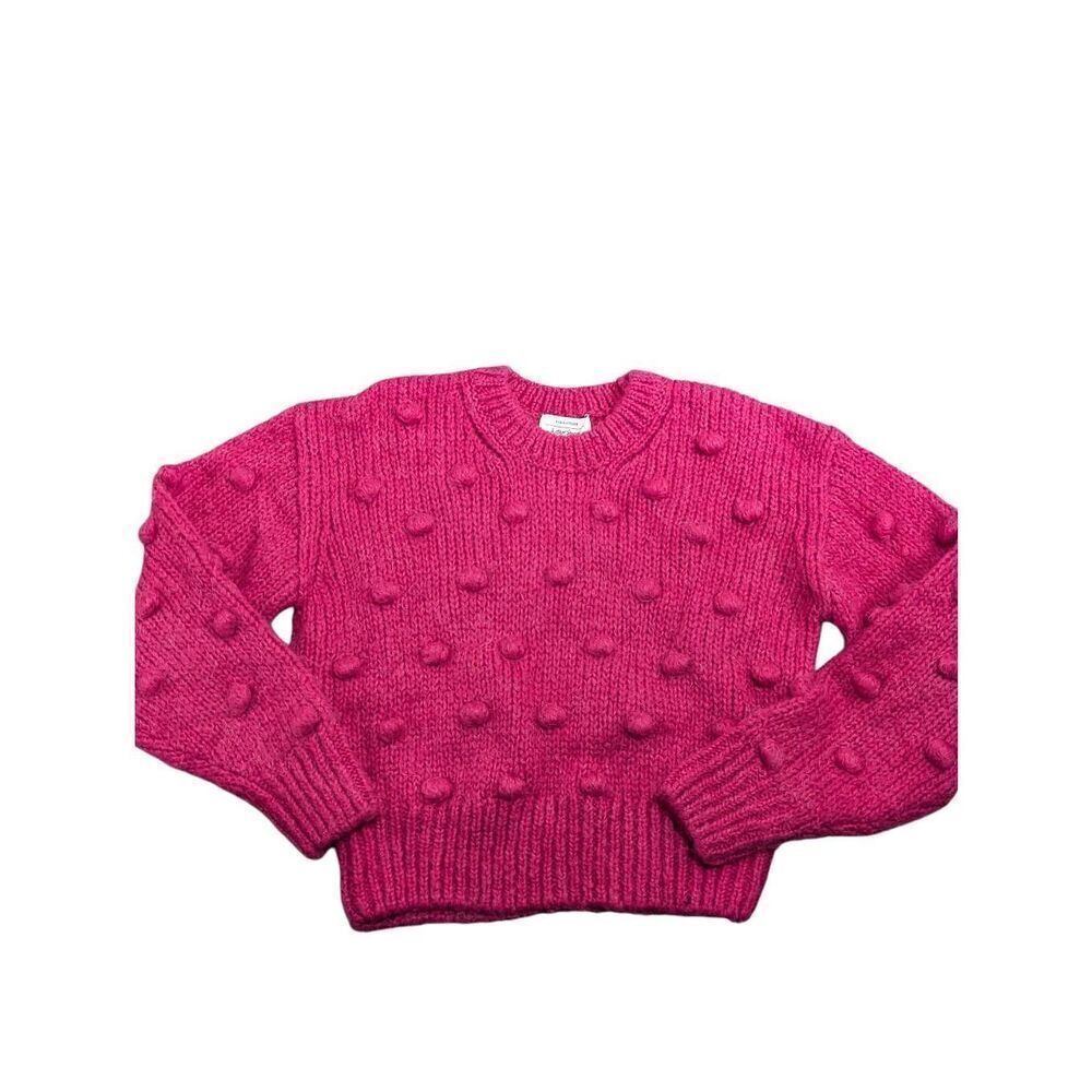 & Other Stories alpaca wool knit bobble fuschia sweater XS